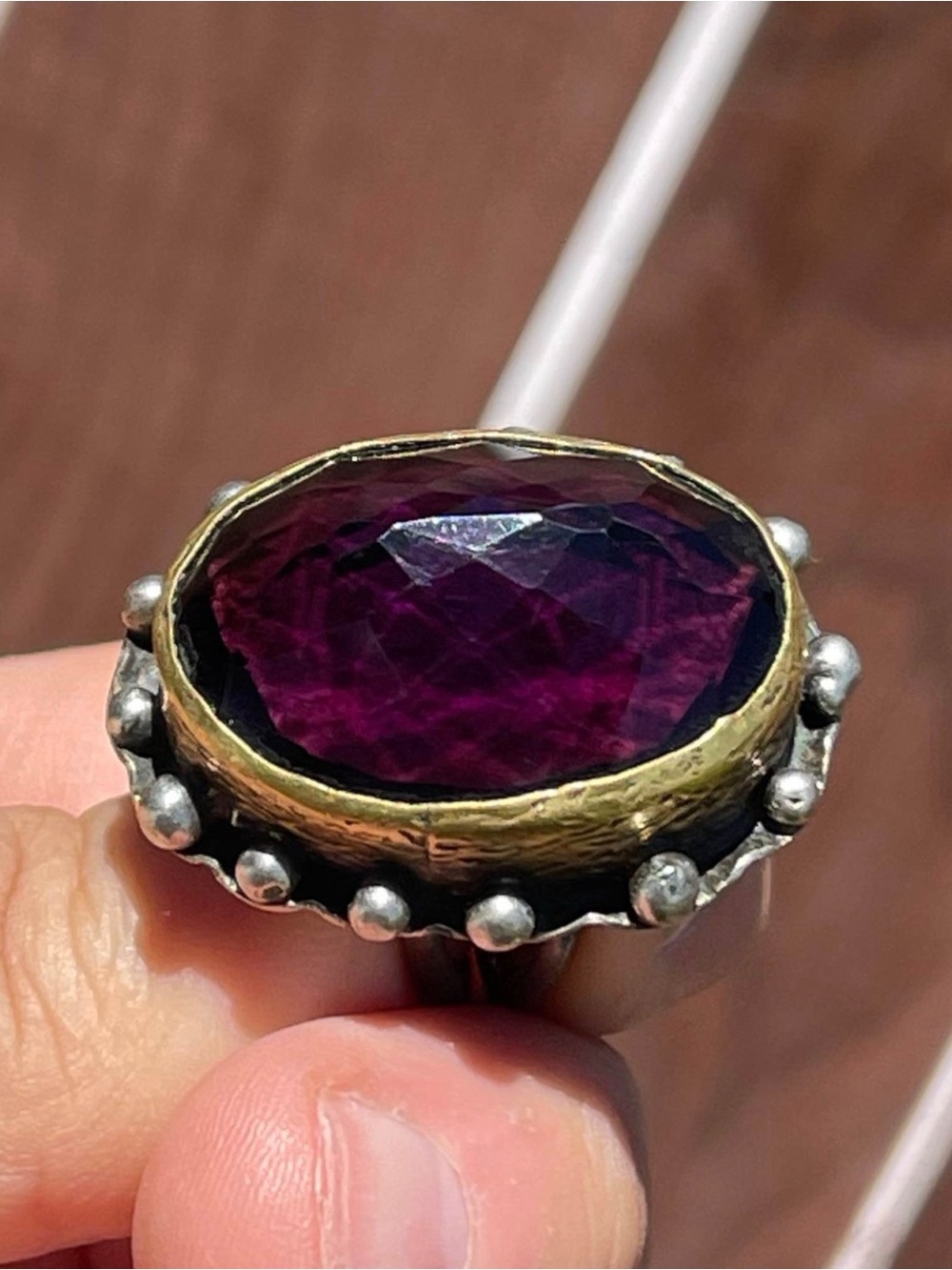 1970’s Large Amethyst Statement Ring